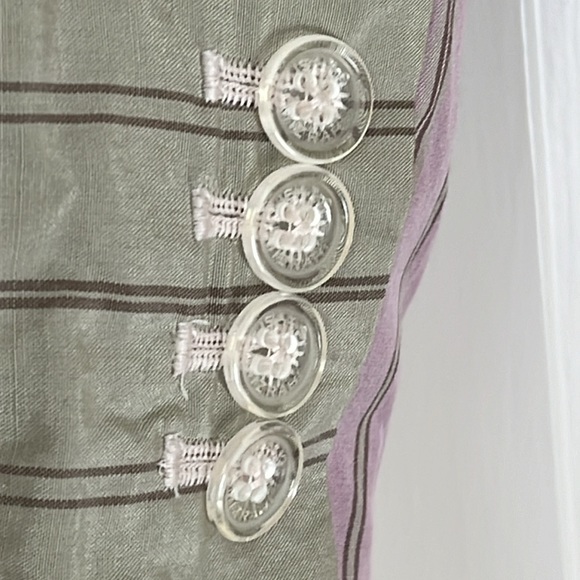 Isaac Mizrahi for Target Jacket Blazer Size XS Silk Patchwork Vintage - Picture 5 of 10